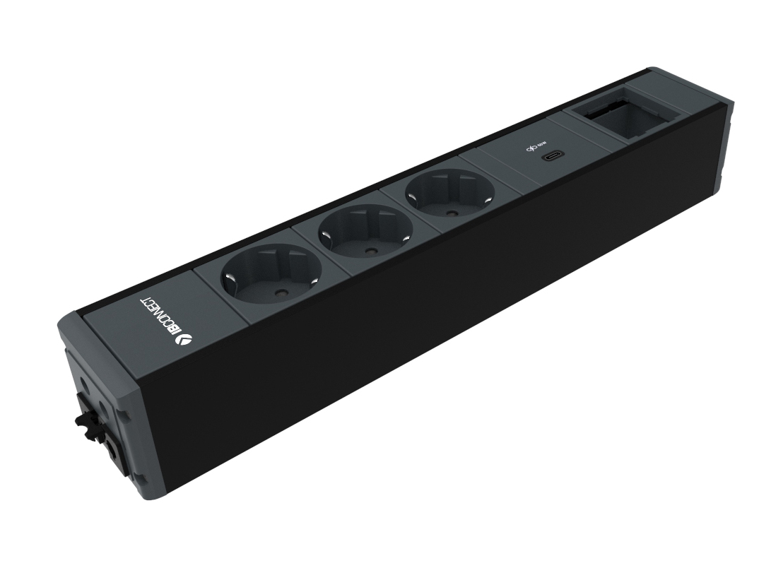 CUBO - 3xT. ELÉCTRICA + 1xUSB CARGA TIPO A+C + 1xMÓDULO VACÍO