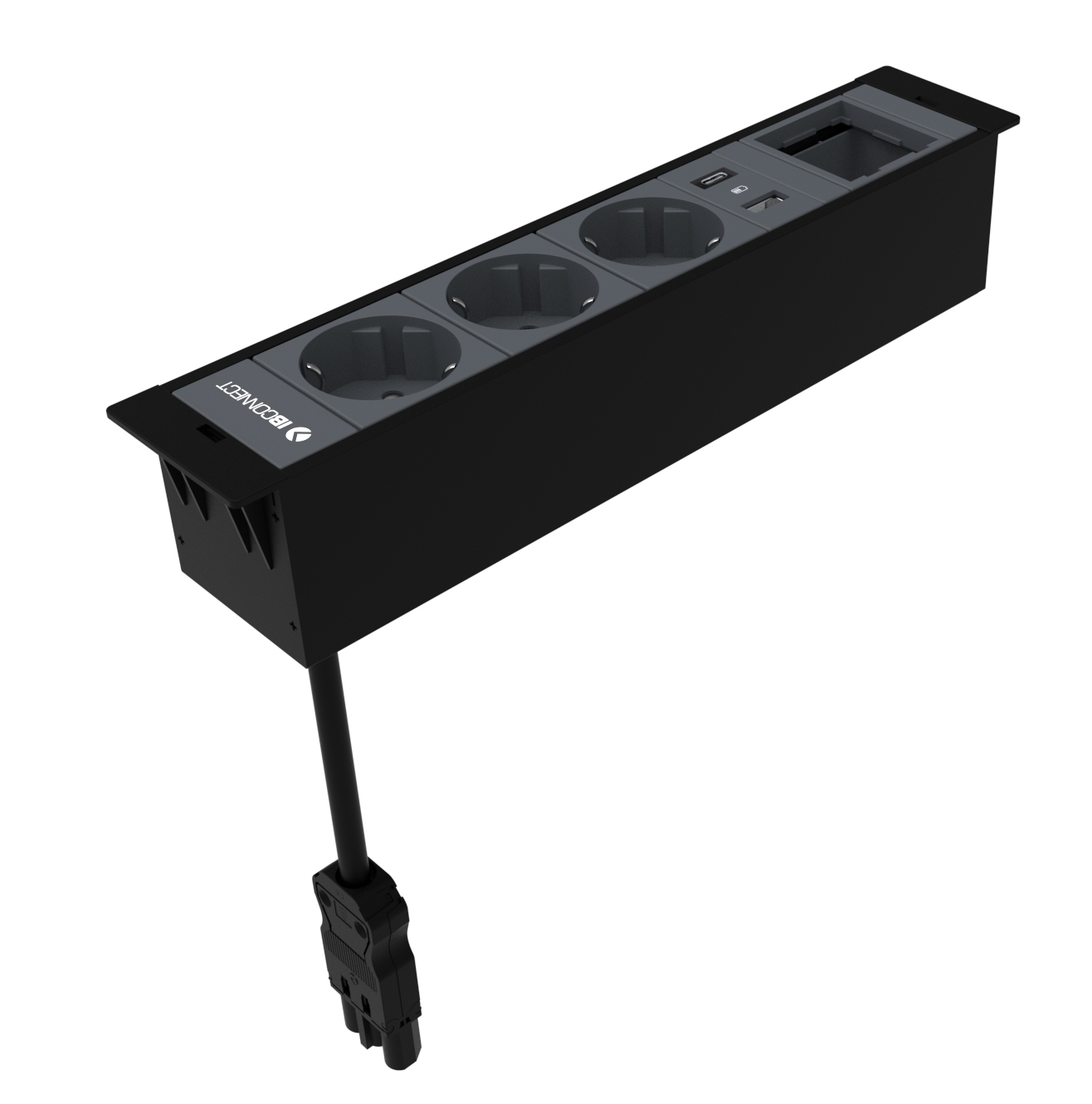 CUBOBOX4 - 3xT. ELÉCTRICA + 1xUSB TIPO A+C + 1xMÓDULO VACÍO