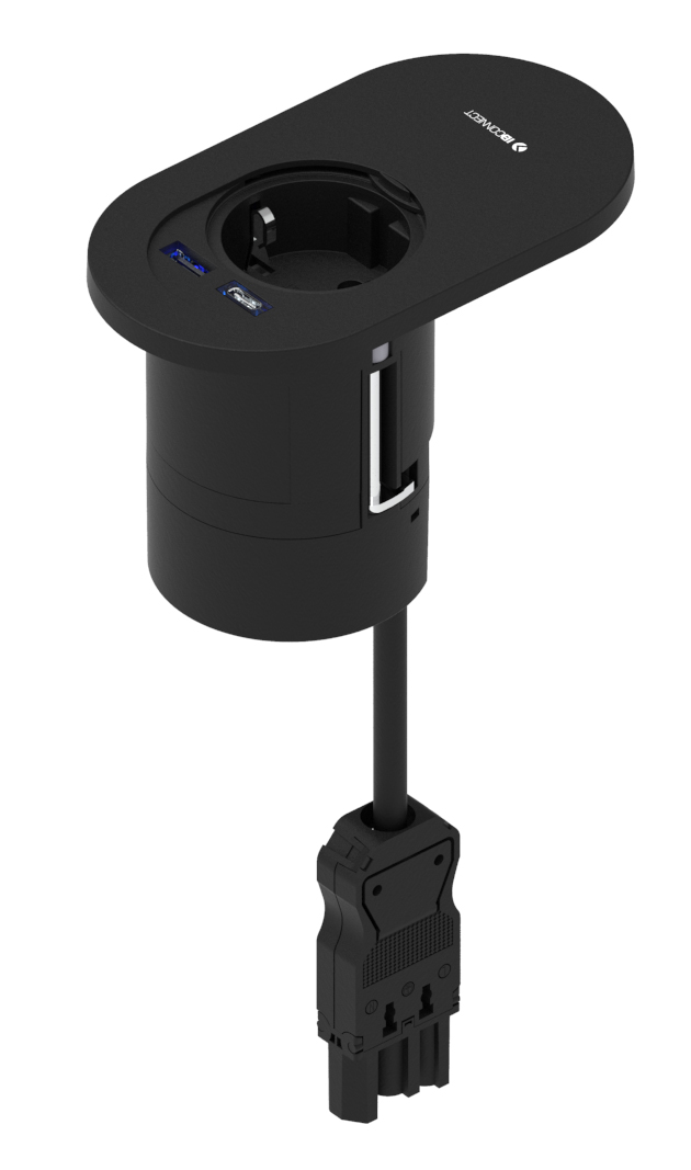 ORBIT - 1xT. ELÉCTRICA + 1xUSB CARGA TIPO A + 1xUSB CARGA TIPO C